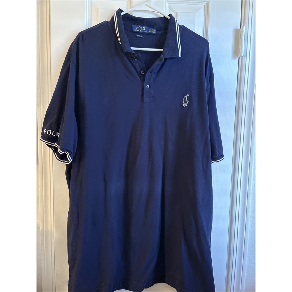 Polo Ralph Lauren PRL Athletics '67 Patch Polo Shirt Men's size XXL